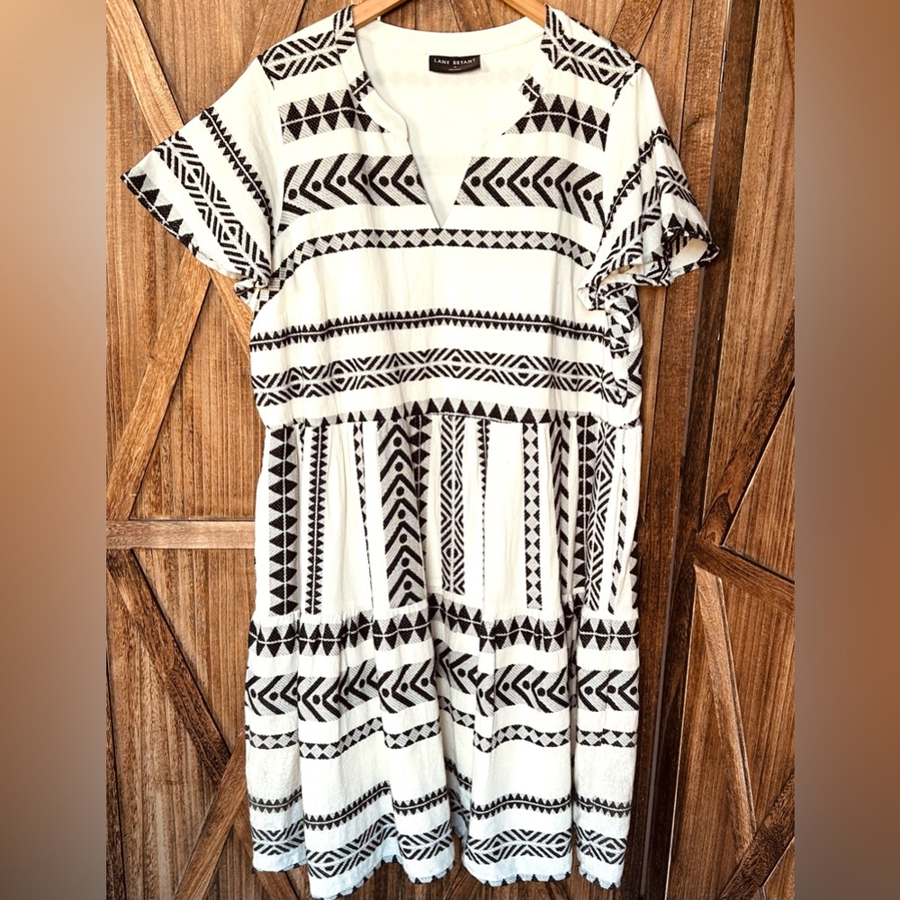 Lane Bryant sz 18 / 1X Plus Size Bohemian Cotton Dress